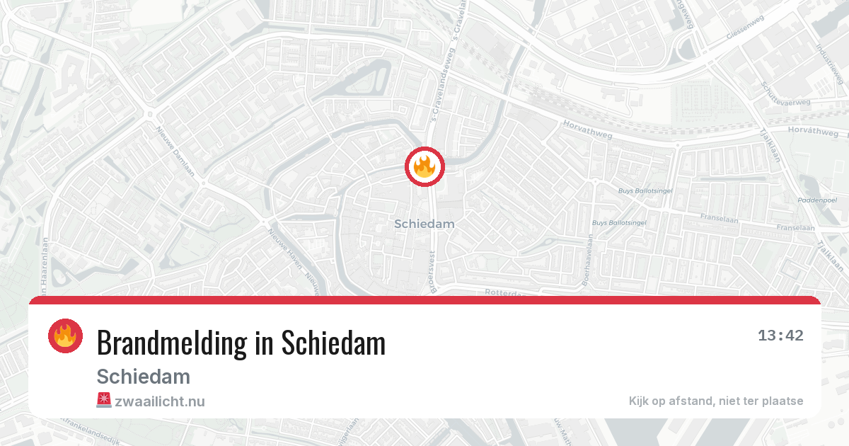 Brandmelding in Schiedam — 2 apr 2026