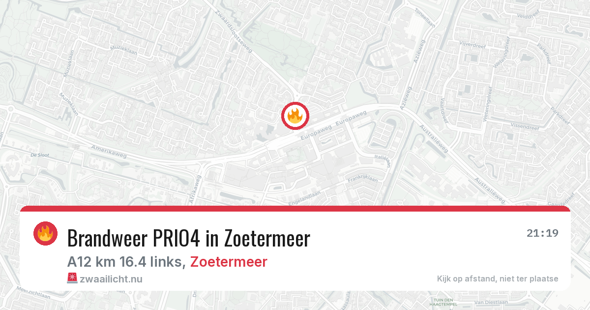 Brandweer PRIO4 in Zoetermeer — 27 mei 2026 | 🚨 Zwaailicht.nu
