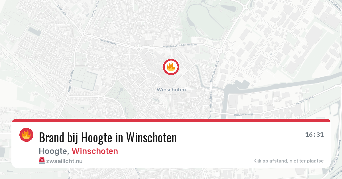 Brand bij Hoogte in Winschoten — 11 mei 2026