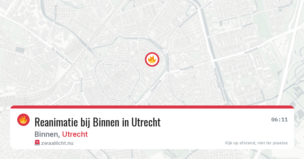Reanimatie bij Binnen in Utrecht — 13 apr 2026