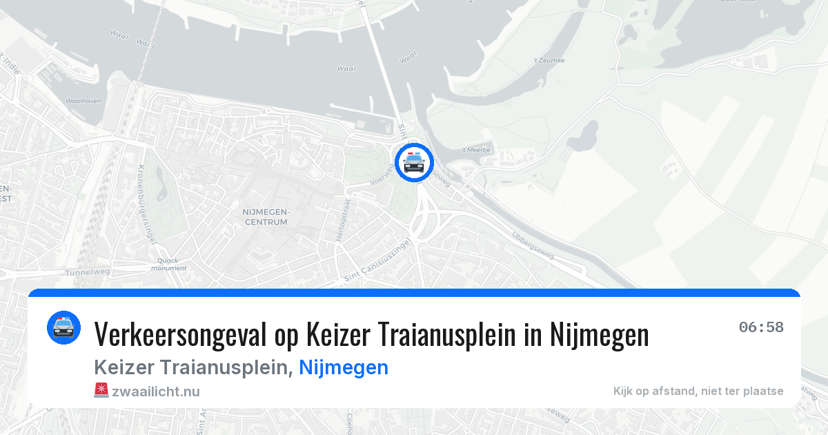 Verkeersongeval op Keizer Traianusplein in Nijmegen — 12 feb 2026