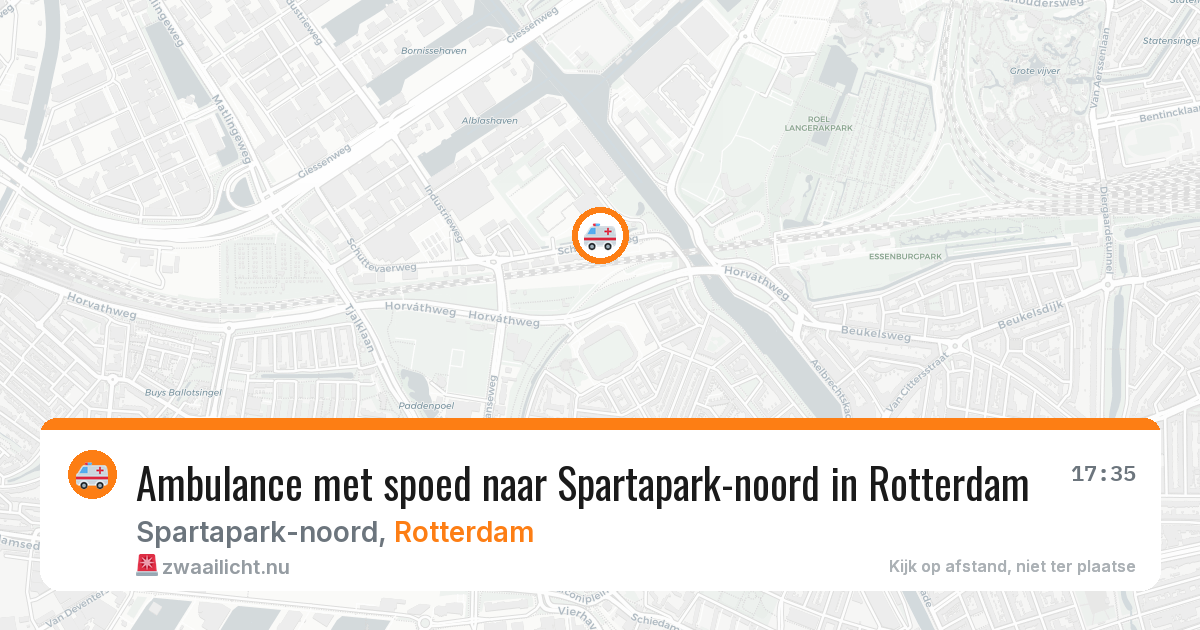 Ambulance met spoed naar Spartapark-noord in Rotterdam — 2 jun 2026