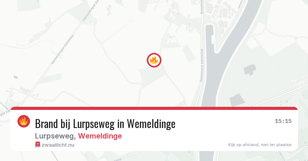 Brand bij Lurpseweg in Wemeldinge — 27 mei 2026