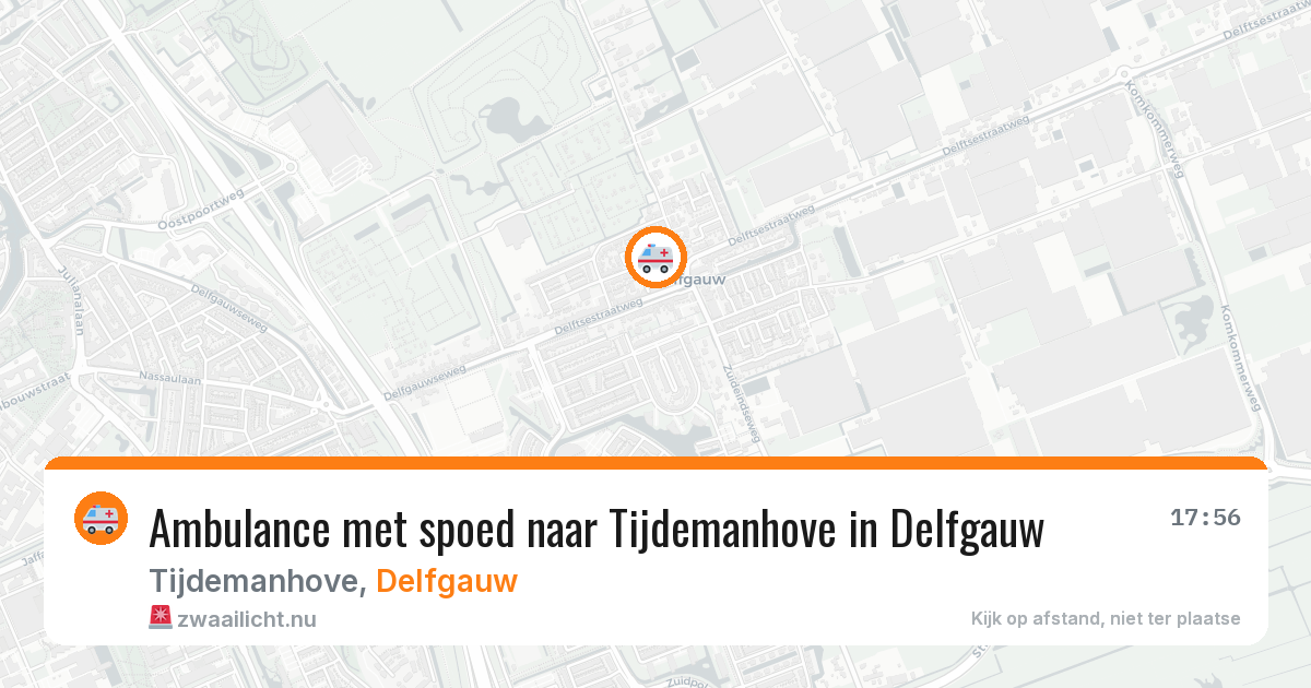 Ambulance met spoed naar Tijdemanhove in Delfgauw — 23 jan 2026