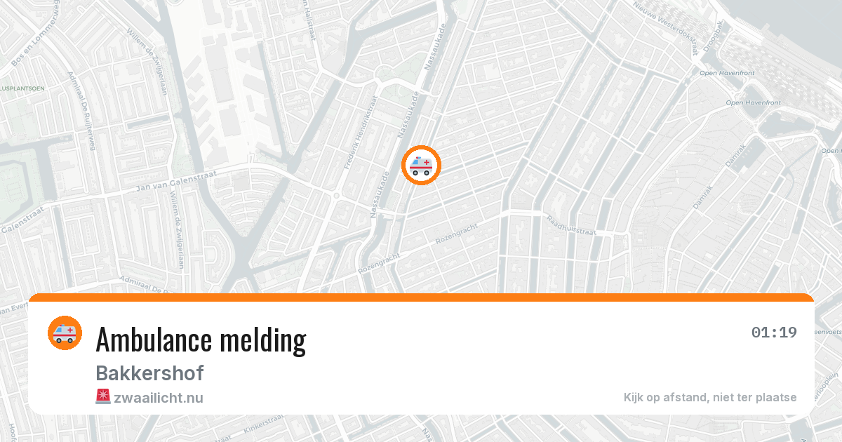 Ambulance melding — 29 mei 2026