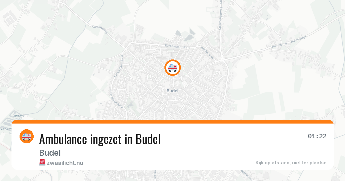 Ambulance ingezet in Budel — 3 apr 2026
