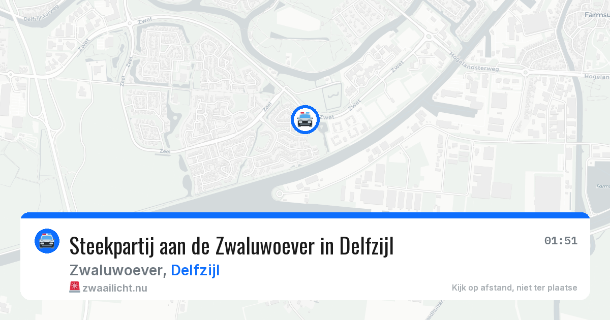 Steekpartij aan de Zwaluwoever in Delfzijl — 18 jul 2026