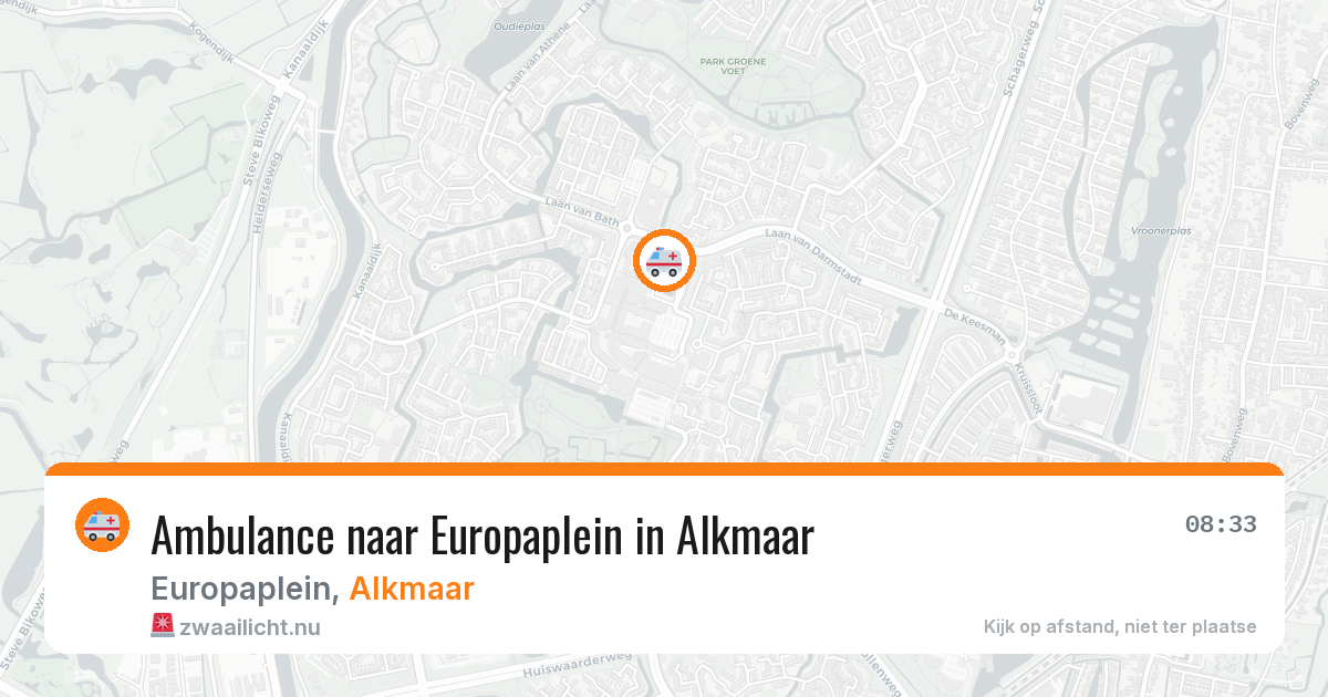 Ambulance naar Europaplein in Alkmaar — 12 jul 2026