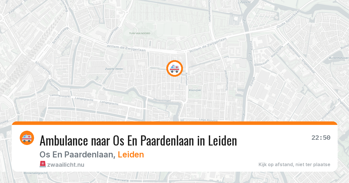 Ambulance naar Os En Paardenlaan in Leiden — 17 mei 2026
