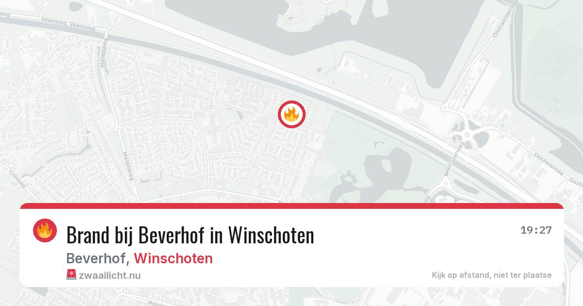 Brand bij Beverhof in Winschoten — 14 mrt 2026