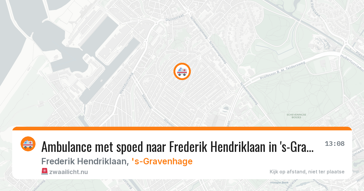Ambulance met spoed naar Frederik Hendriklaan in 's-Gravenhage — 6 mei 2026