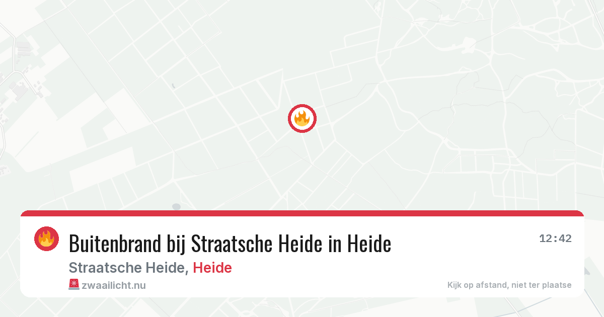 Buitenbrand bij Straatsche Heide in Heide — 28 apr 2026