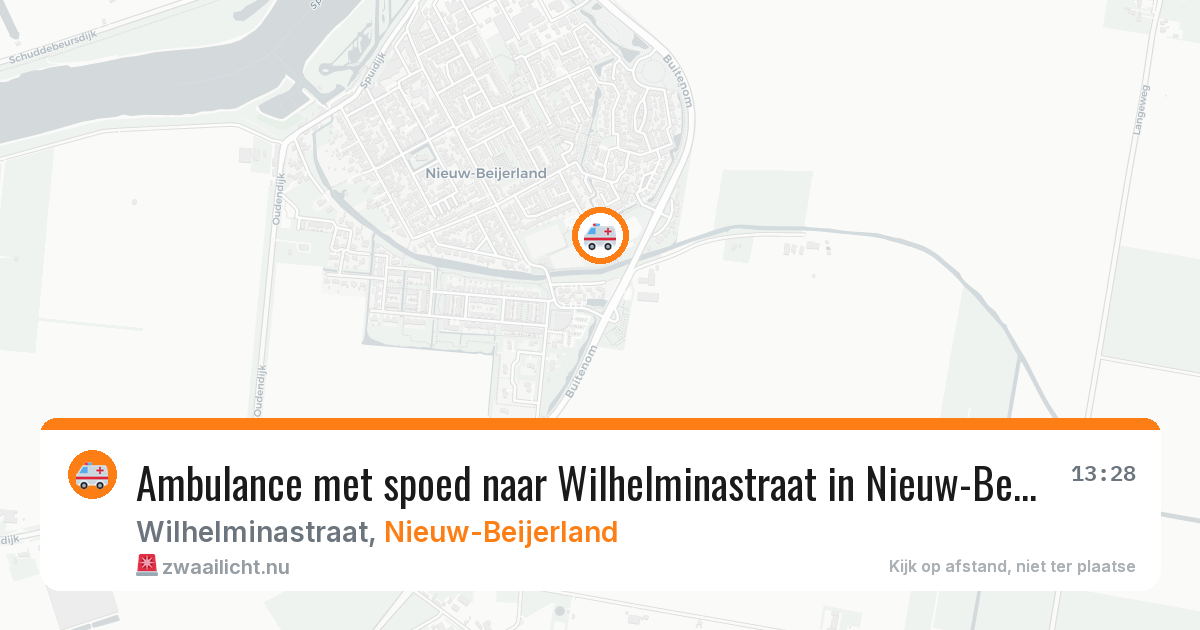 Ambulance met spoed naar Wilhelminastraat in Nieuw-Beijerland — 18 jan 2026