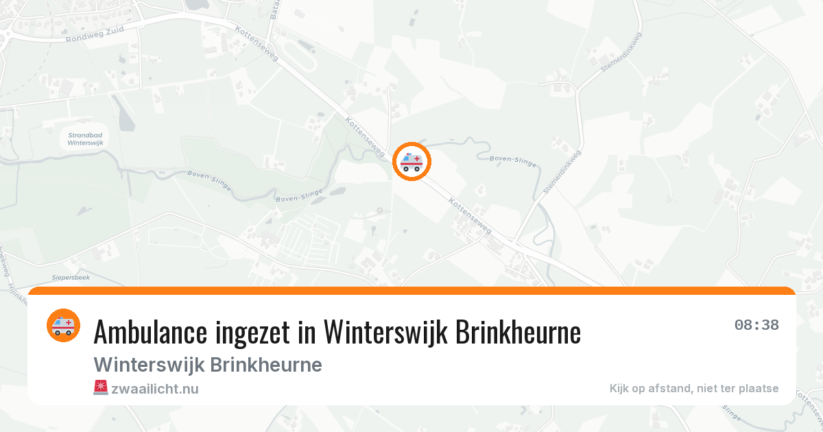 Ambulance ingezet in Winterswijk Brinkheurne — 8 jul 2026