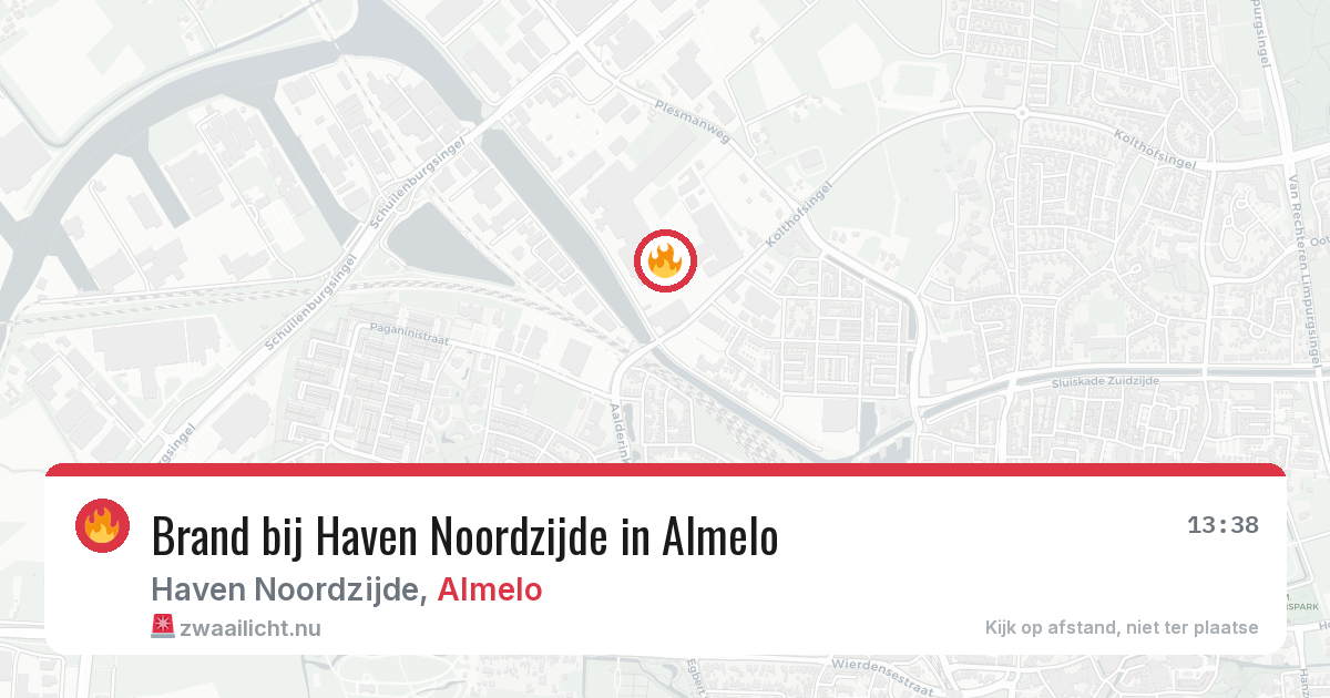 Brand bij Haven Noordzijde in Almelo — 4 feb 2026