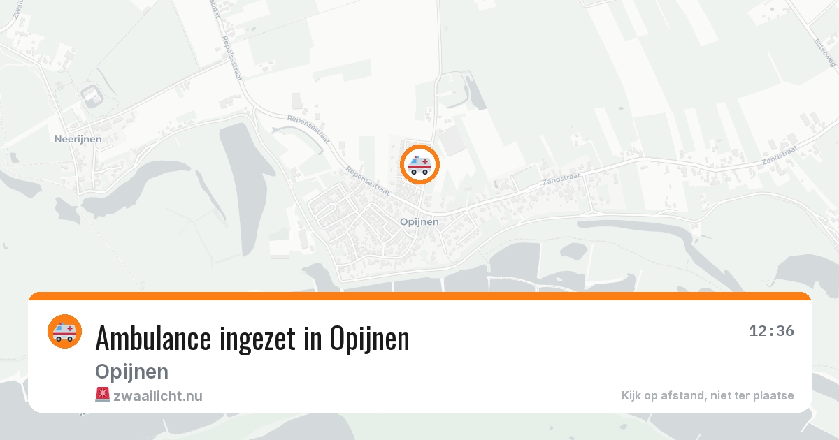 Ambulance ingezet in Opijnen — 30 mei 2026