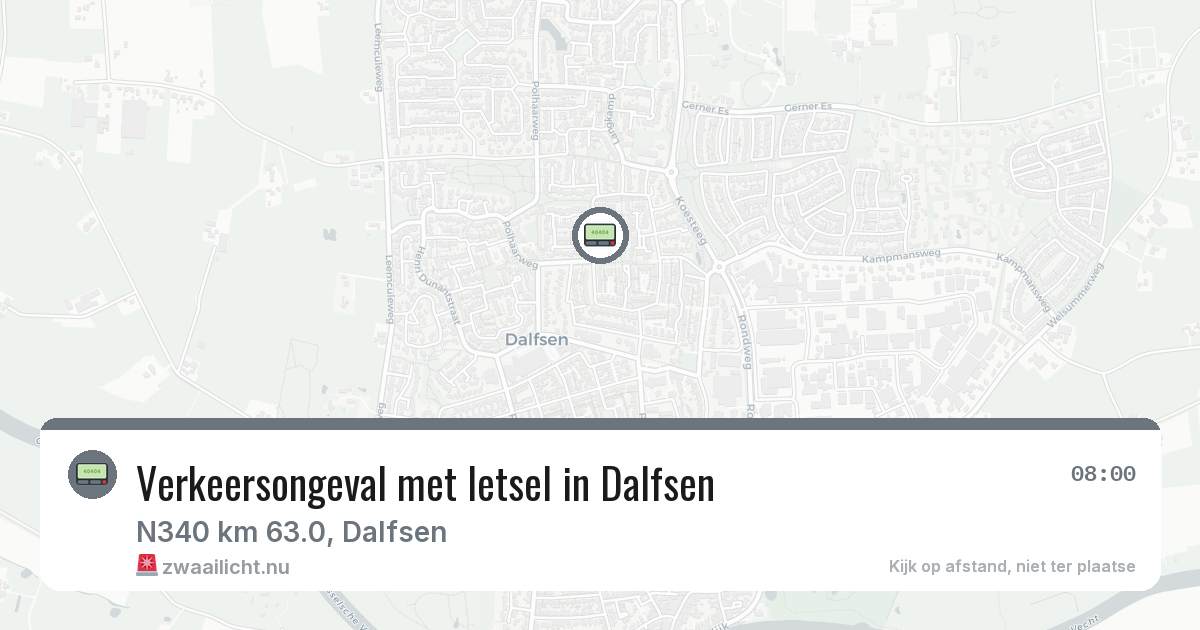 Verkeersongeval met letsel in Dalfsen — 12 mei 2026