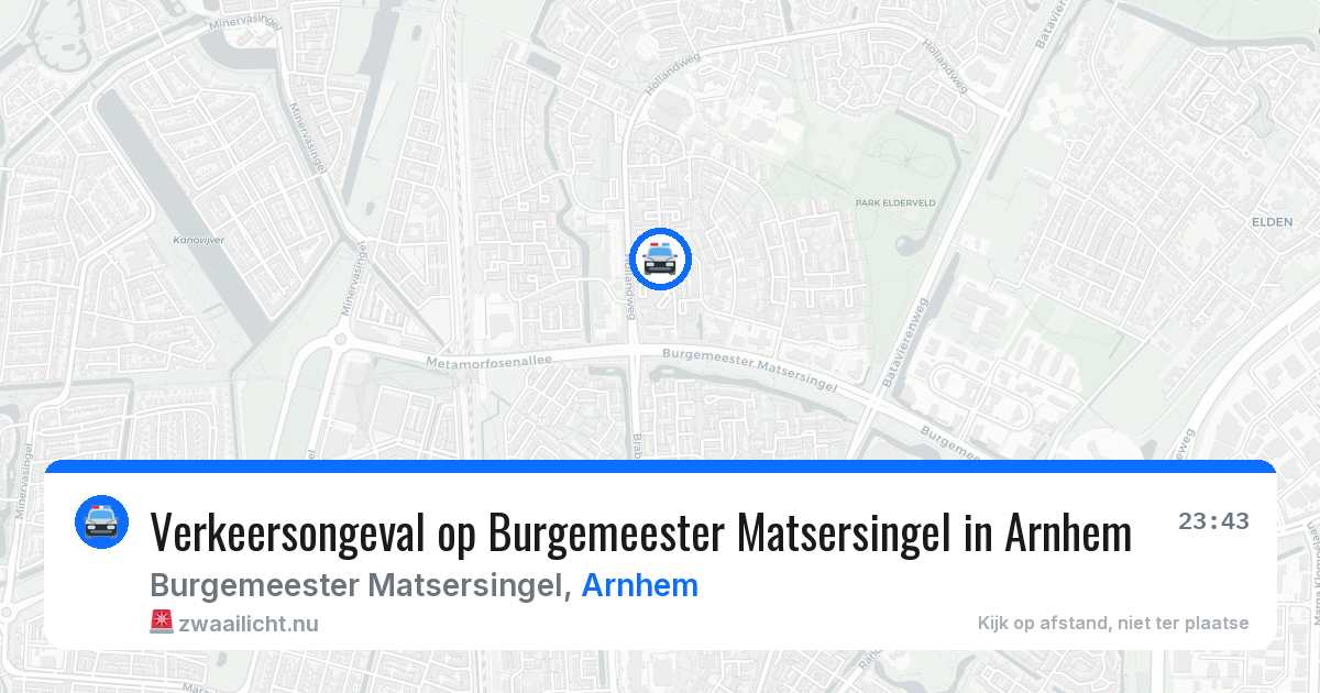 Verkeersongeval op Burgemeester Matsersingel in Arnhem — 15 jul 2026