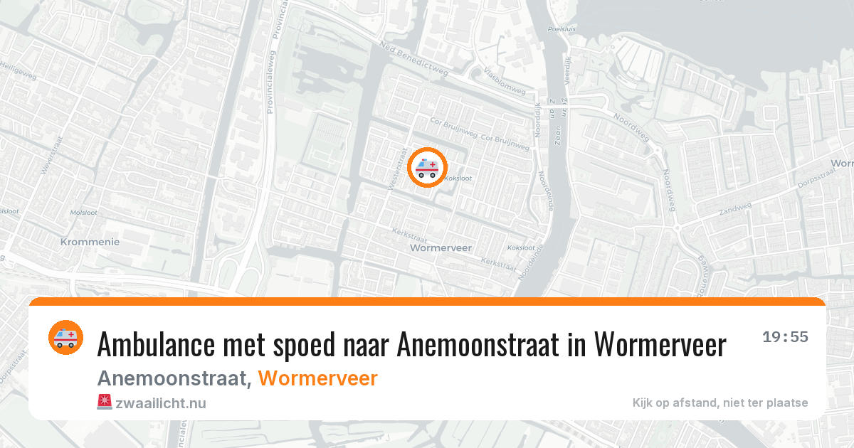 Ambulance met spoed naar Anemoonstraat in Wormerveer — 5 jun 2026
