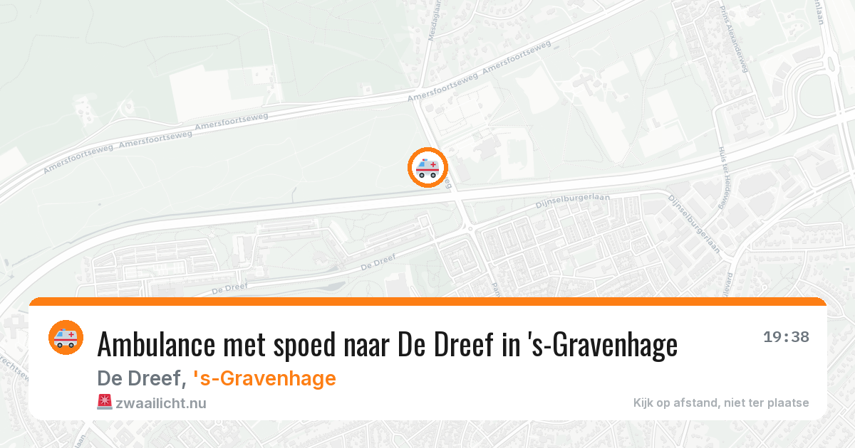 Ambulance met spoed naar De Dreef in 's-Gravenhage — 20 mrt 2026
