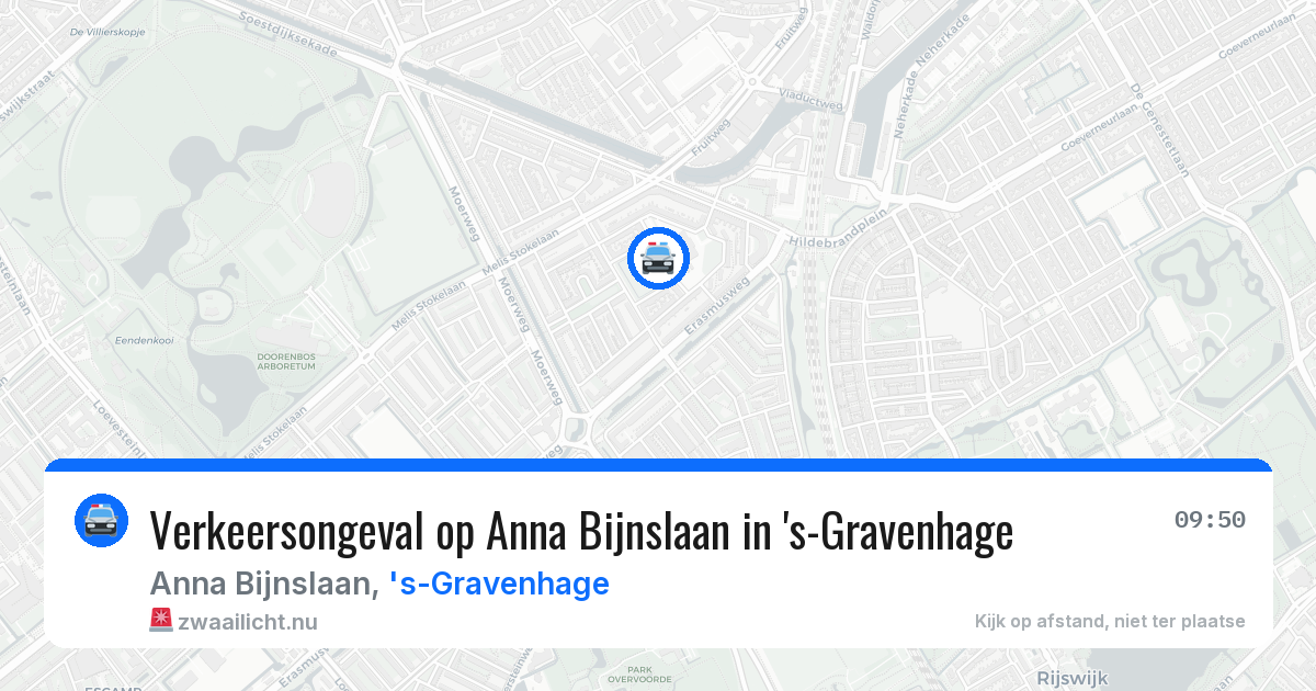 Verkeersongeval op Anna Bijnslaan in 's-Gravenhage — 11 mei 2026