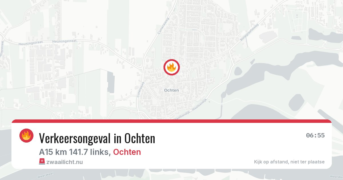 Verkeersongeval in Ochten — 13 jul 2026