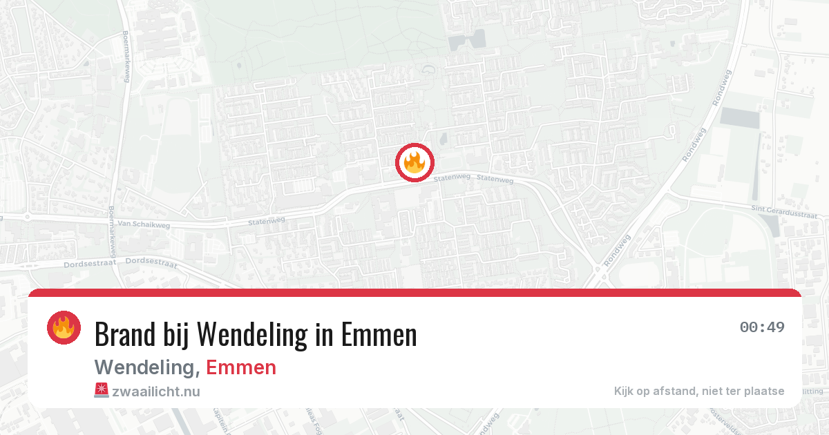 Brand bij Wendeling in Emmen — 18 jul 2026