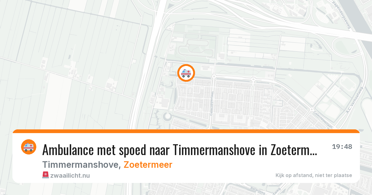 Ambulance met spoed naar Timmermanshove in Zoetermeer — 16 jan 2026