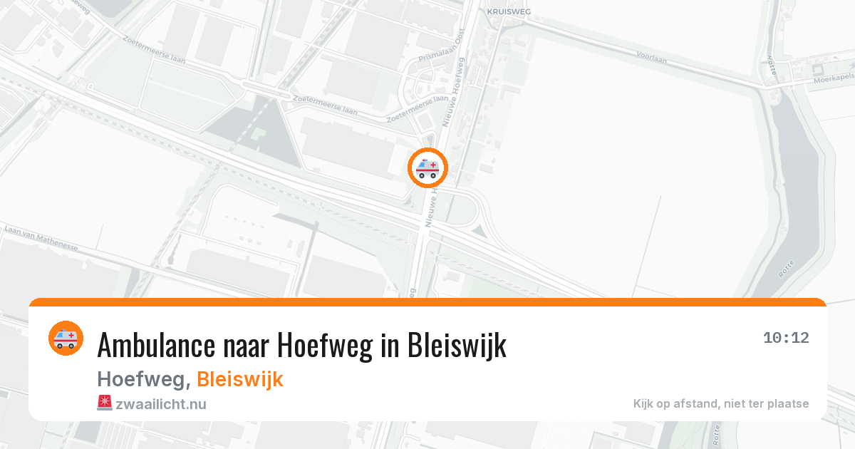 Ambulance naar Hoefweg in Bleiswijk — 24 jul 2026