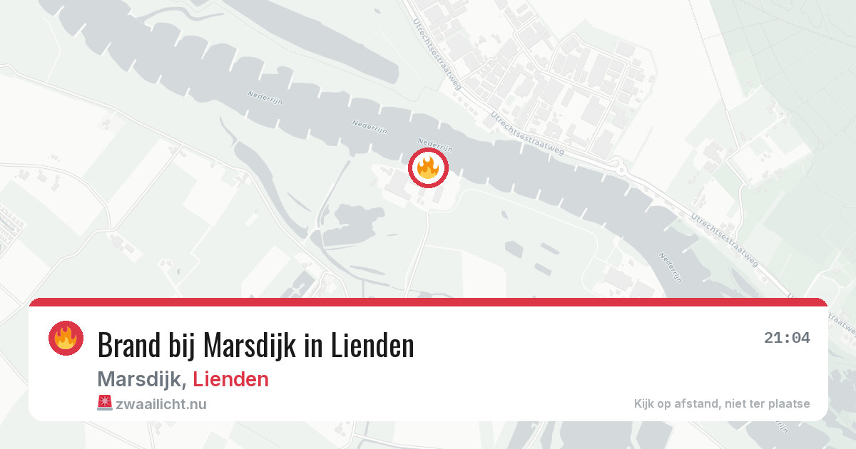 Brand bij Marsdijk in Lienden — 21 jul 2026