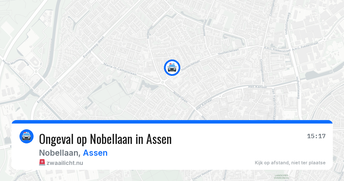 Ongeval op Nobellaan in Assen — 5 mei 2026
