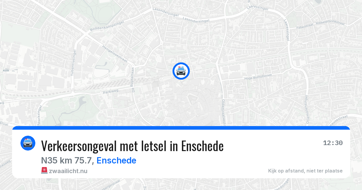 Verkeersongeval met letsel in Enschede — 17 mrt 2026