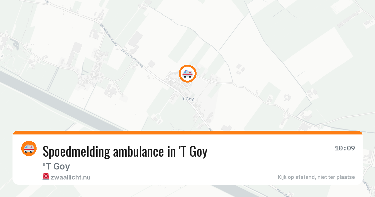 Spoedmelding ambulance in 'T Goy — 16 apr 2026