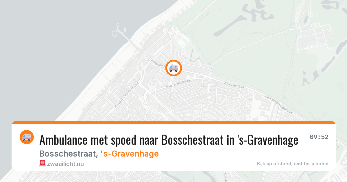 Ambulance met spoed naar Bosschestraat in 's-Gravenhage — 29 mei 2026