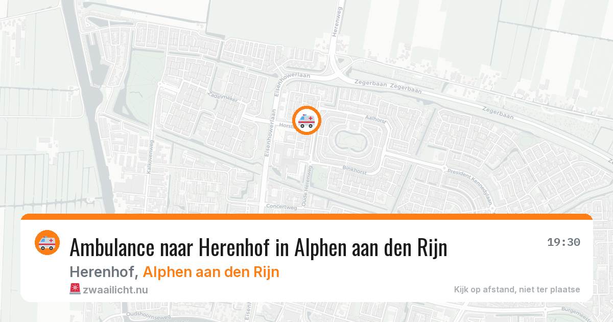 Ambulance naar Herenhof in Alphen aan den Rijn — 5 jun 2026
