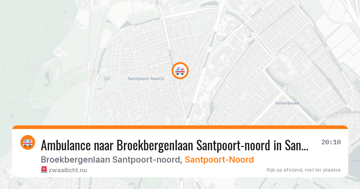 Ambulance naar Broekbergenlaan Santpoort-noord in Santpoort-Noord — 6 feb 2026