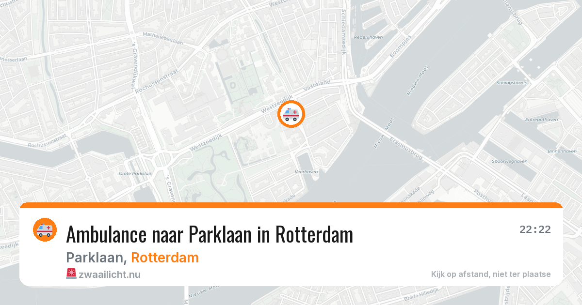 Ambulance naar Parklaan in Rotterdam — 9 mei 2026