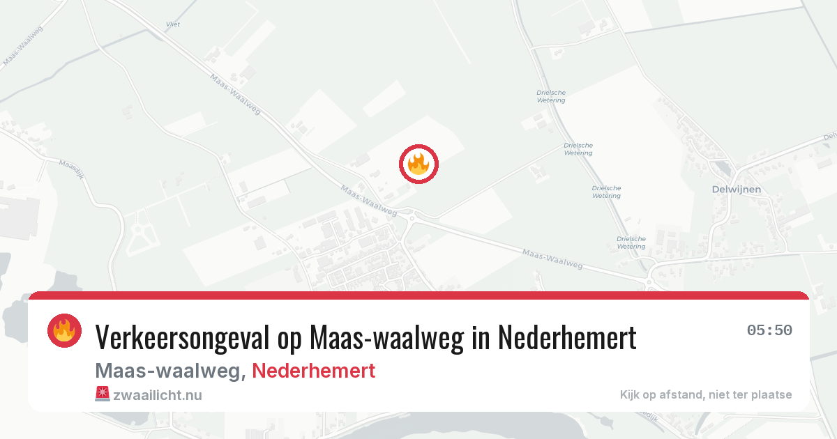 Verkeersongeval op Maas-waalweg in Nederhemert — 19 feb 2026