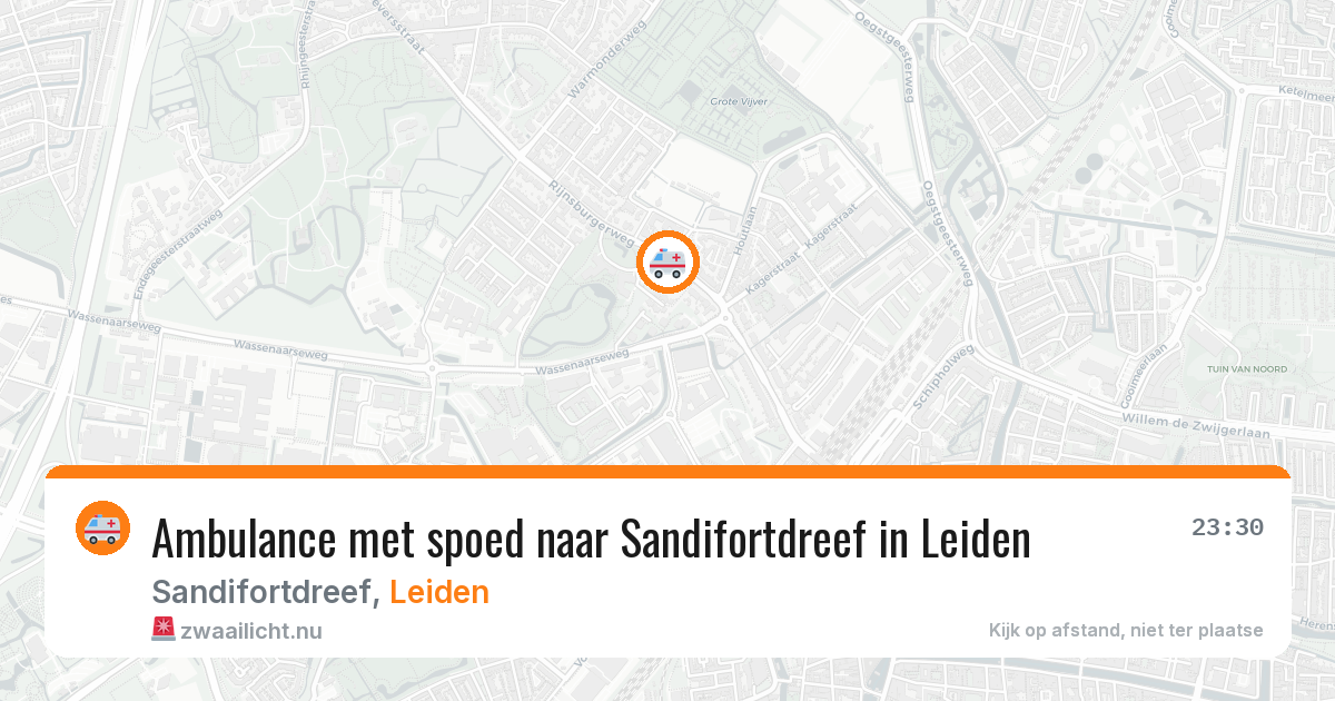 Ambulance met spoed naar Sandifortdreef in Leiden — 21 jan 2026