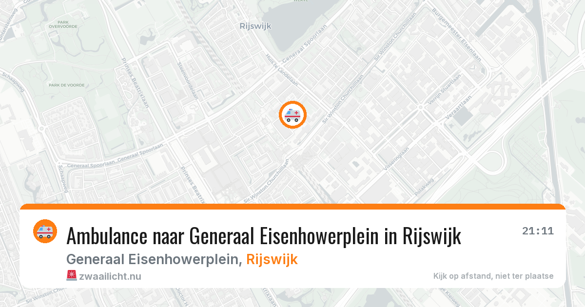 Ambulance naar Generaal Eisenhowerplein in Rijswijk — 25 jul 2026