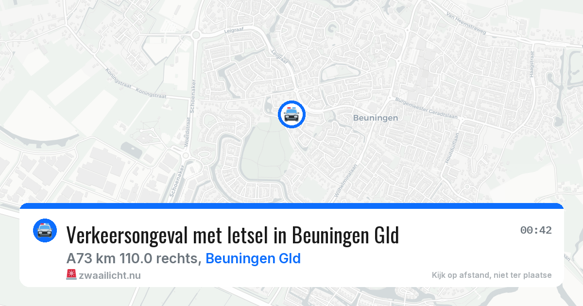 Verkeersongeval met letsel in Beuningen Gld — 29 mei 2026