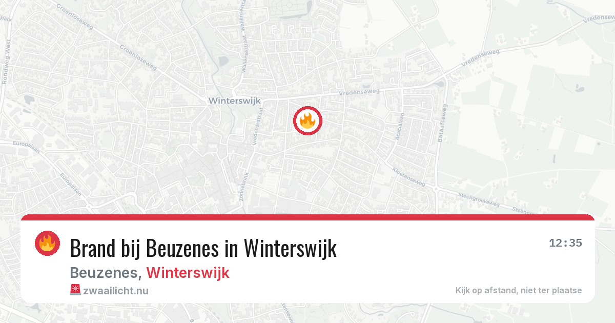 Brand bij Beuzenes in Winterswijk — 17 jul 2026