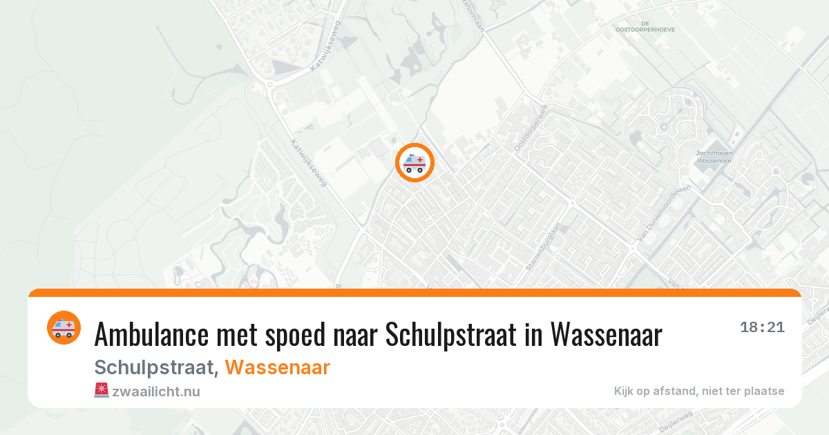 Ambulance met spoed naar Schulpstraat in Wassenaar — 28 jan 2026