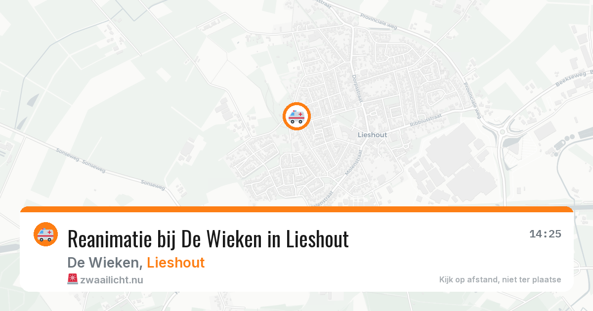 Reanimatie bij De Wieken in Lieshout — 23 feb 2026