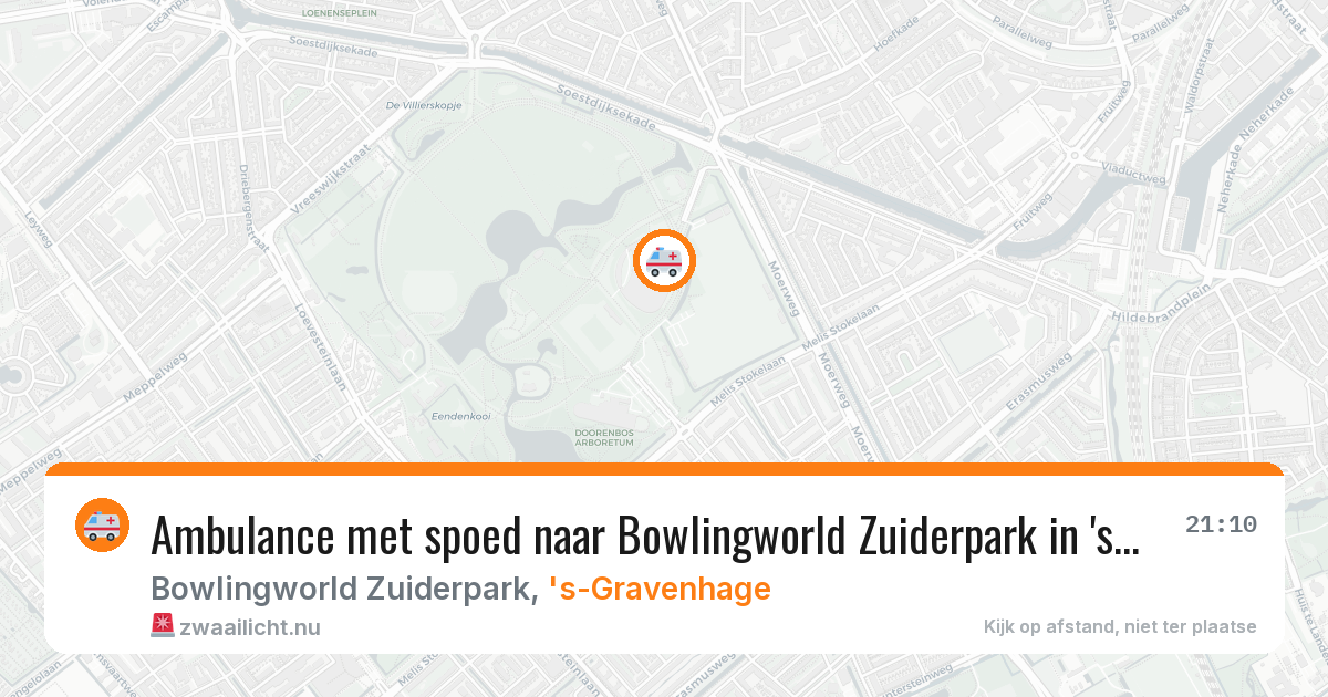Ambulance met spoed naar Bowlingworld Zuiderpark in 's-Gravenhage — 11 feb 2026
