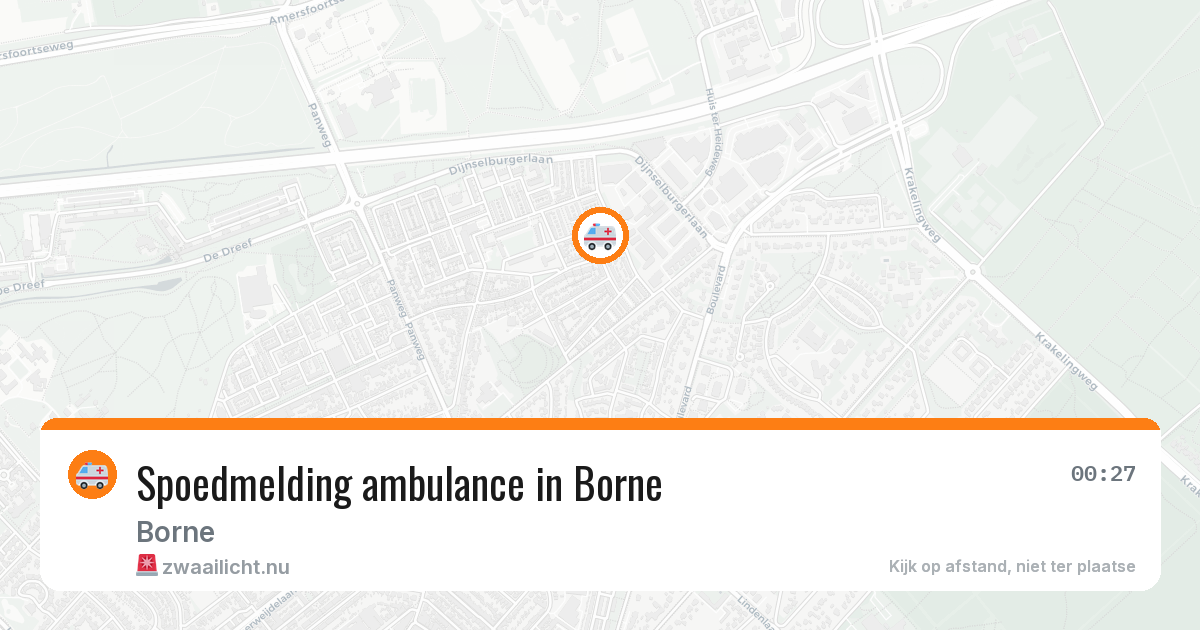 Spoedmelding ambulance in Borne — 23 jan 2026