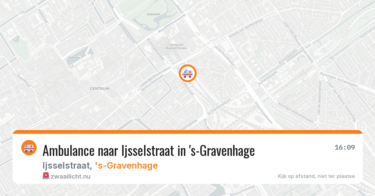 Ambulance naar Ijsselstraat in 's-Gravenhage — 5 jun 2026