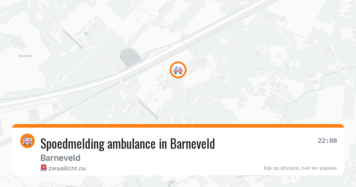 Spoedmelding ambulance in Barneveld — 7 jul 2026