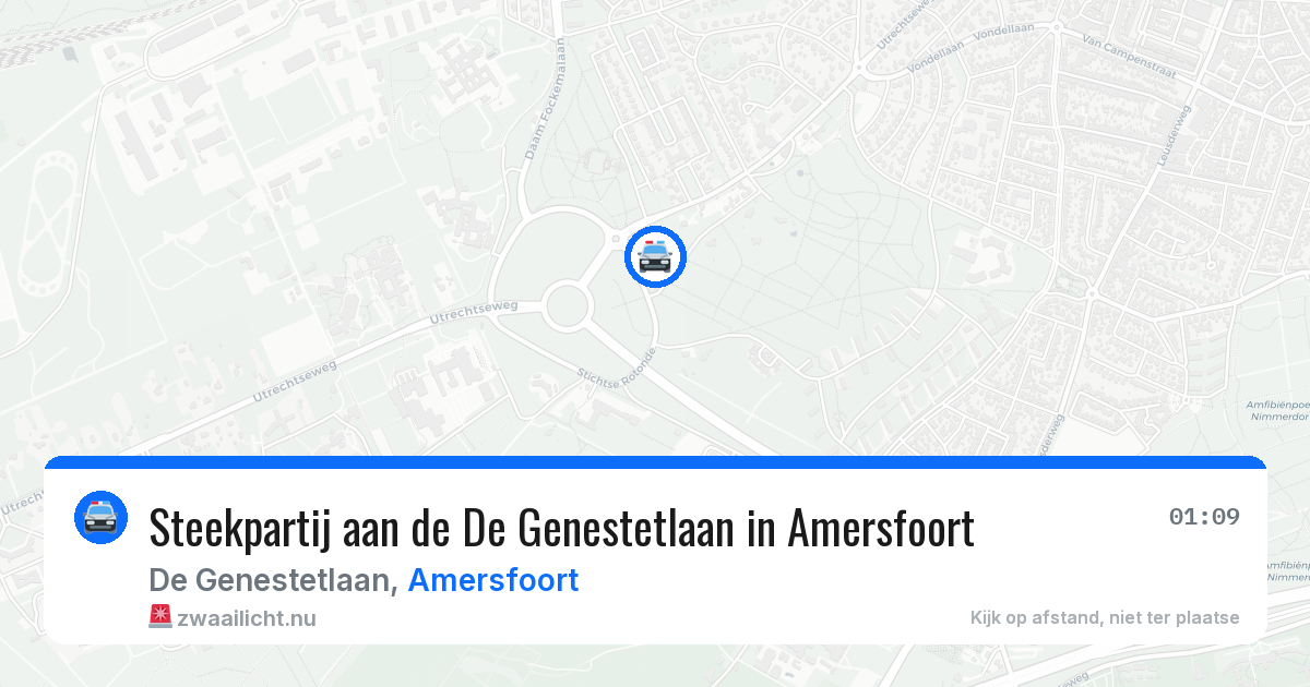 Steekpartij aan de De Genestetlaan in Amersfoort — 13 jul 2026