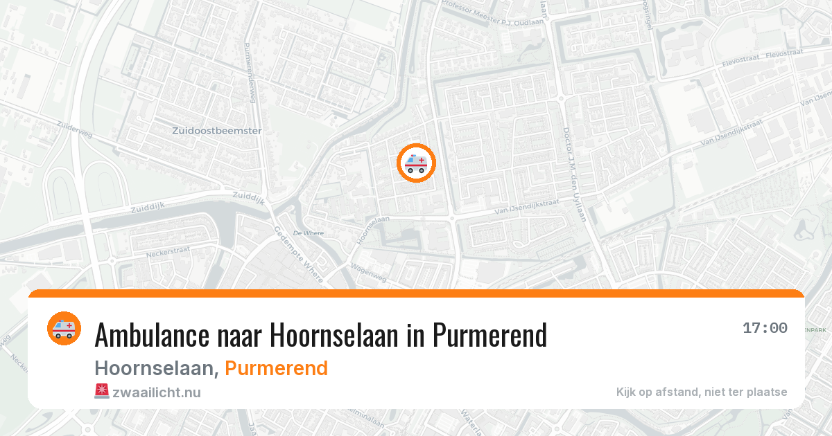 Ambulance naar Hoornselaan in Purmerend — 18 jul 2026